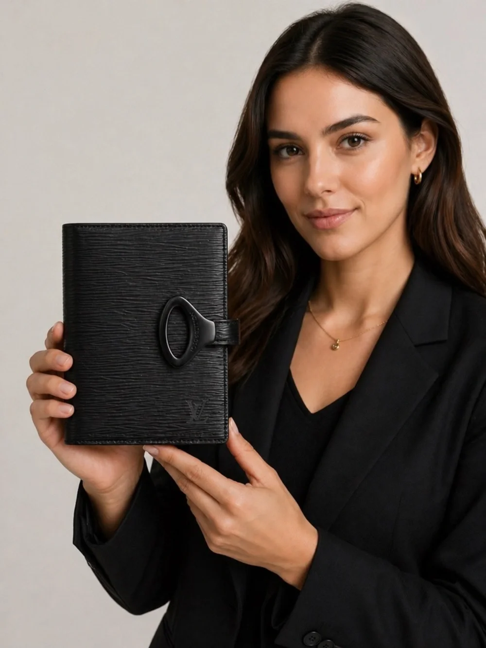 Louis Vuitton Black Epi Leather Z Fonctionnel PM Agenda